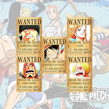 Amazon.co.jp: 10ピース 28.5cm×19.5cm ワンピース 海賊 Wanted