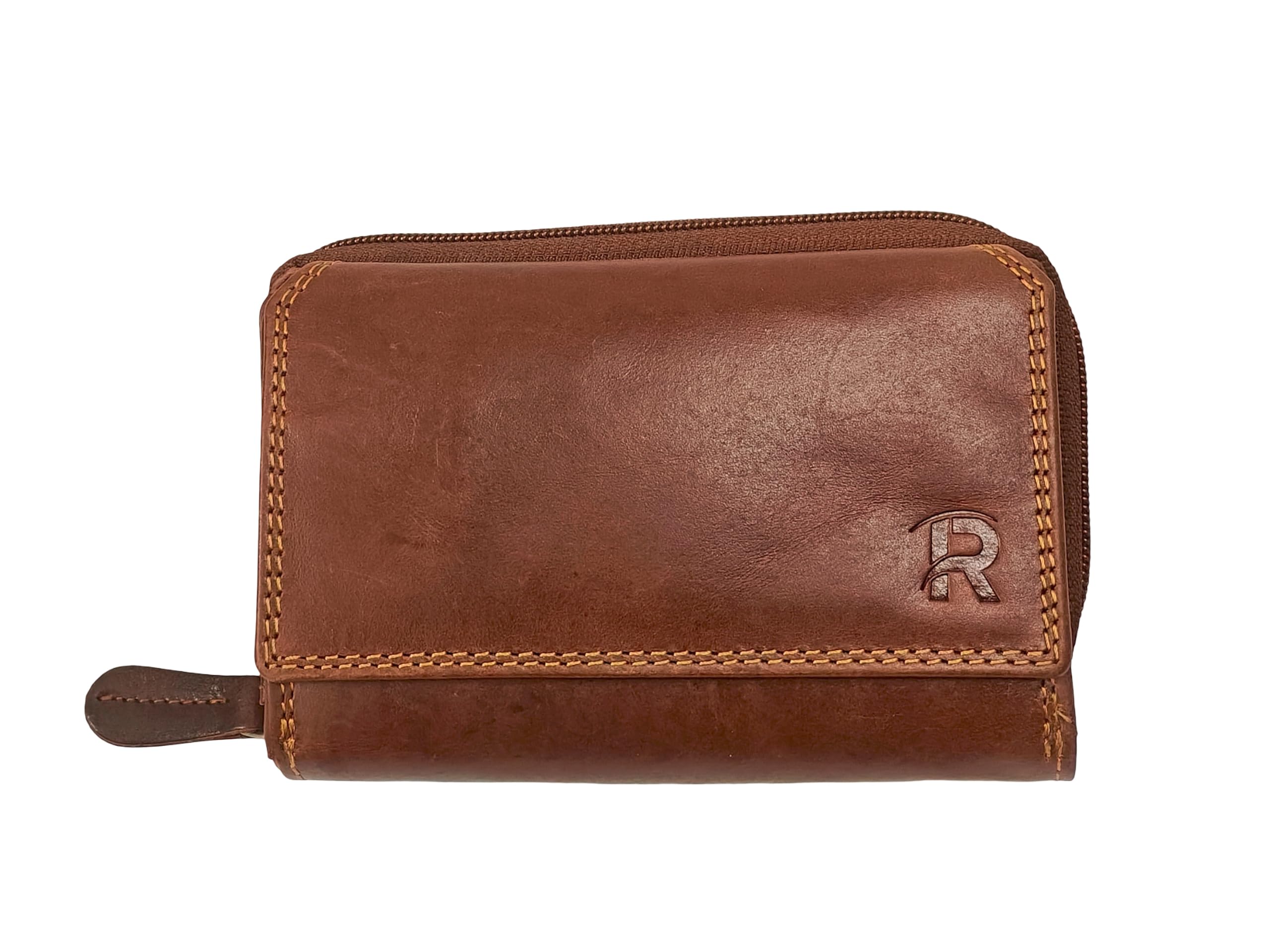 inrizq Women's Leather Long Slim Bifold Clutch Wallet with Card Holder-picture-36