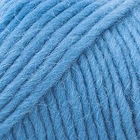Vista 2 de Brown Sheep - Lambs Pride - Hilo de tejer voluminoso - Franela azul (# 82)