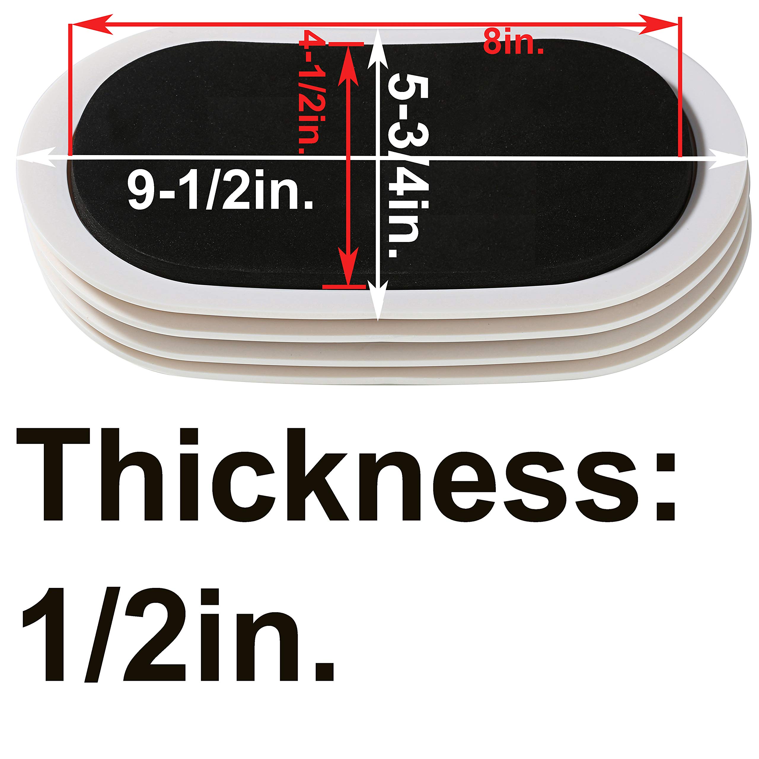 9-1 2in X 5-3 4in Furniture Moving Kit 8pcs for All Floor Types Multi-Surface 2-in-1 Reusable Furniture Carpet — view 2