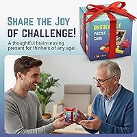 Vista 7 de Zen Fun Unsolvable Puzzle Cube Hardest Brain Teaser Puzzle in The World for Adults - Small, Unique & Difficult 3D Puzzle Cube for Adults