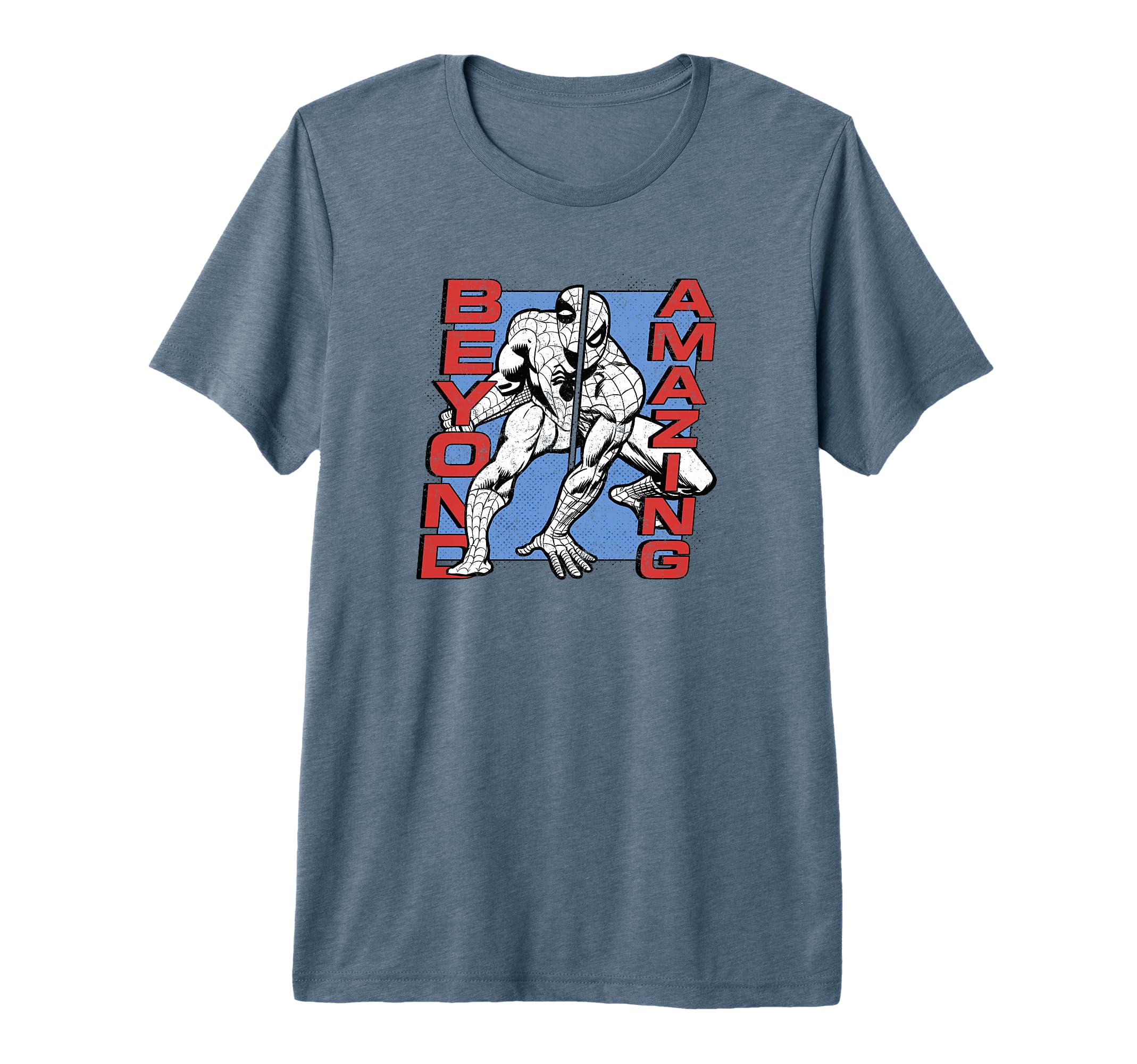 T-shirt Spider-Man Split Panels en coton premium, collection Marvel 60 ans