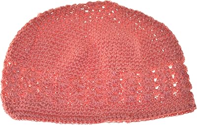 MM Kufi Hat Crochet Cap Beanie Orange