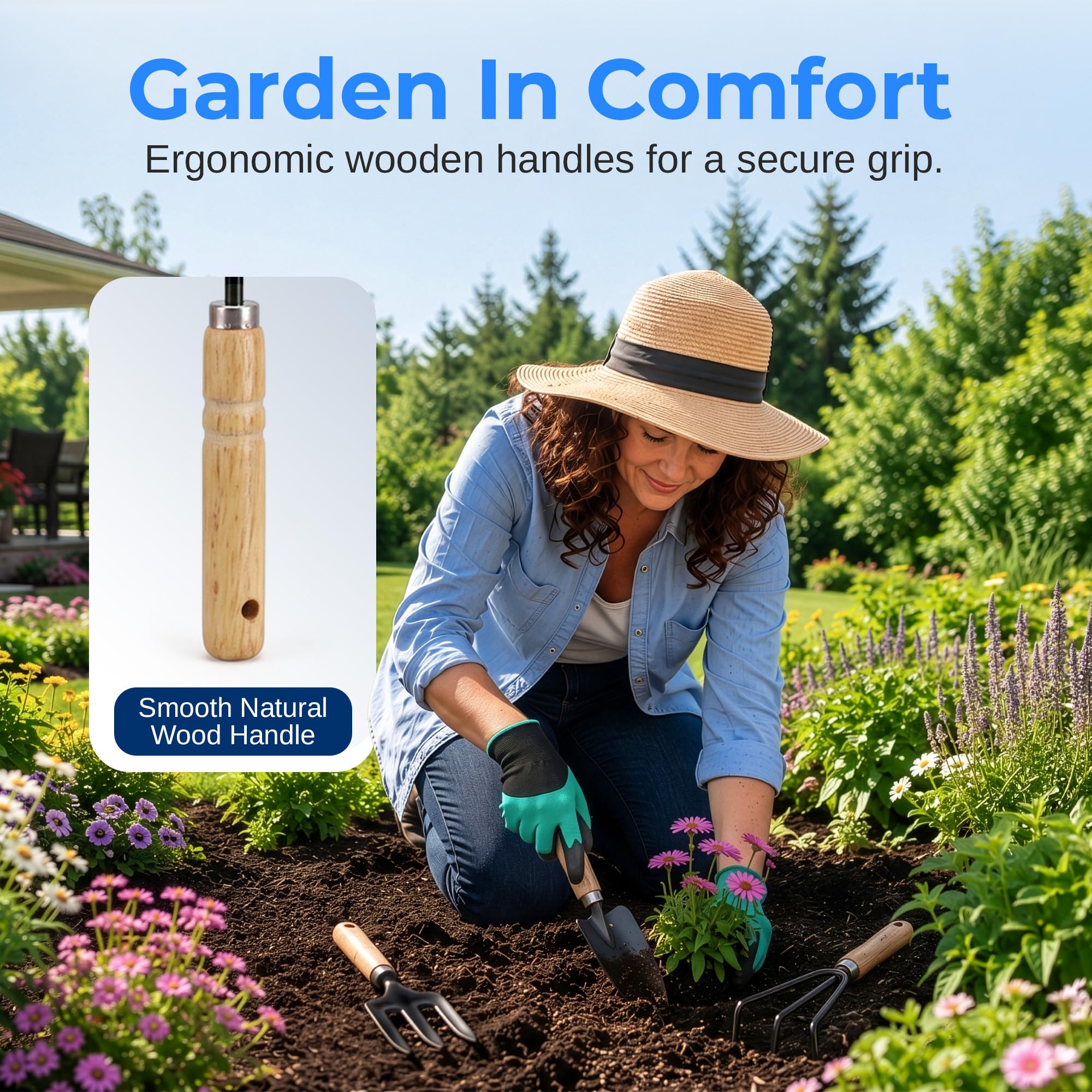 Scuddles Garden Tool Set - 8 Piece with Carry Bag -5 Scuddles Garden Tool Set - 8 Piece with Carry Bag -5