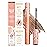 Grande Cosmetics GrandeBROW 2-in-1 Tinted Brow Gel + Brow Enhancing Serum for Thicker & Darker-Looking Eyebrows, Shape & Fill Brows, with Castor Oil & Mini Fibers - Medium, Full Size (0.12 fl oz)