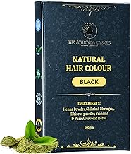 The Ayurveda Rituals - Natural Hair Colour Black For Women & Men | 100% Natural | Ammonia & PPD Free | Herbal Organic Hair Colour | Plant Based -Nature Henna Powder | No Harmful Chemicals | 9 Organic Ayurvedic Extracts Herbs-Nature Black Pack of 1 (100gm)