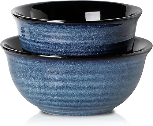Hasense Juego de tazones para mezclar, cuencos de cerámica para cocina, cuencos anidables para almacenamiento de ahorro de espacio, juego de disponible en Yaxa Peru
