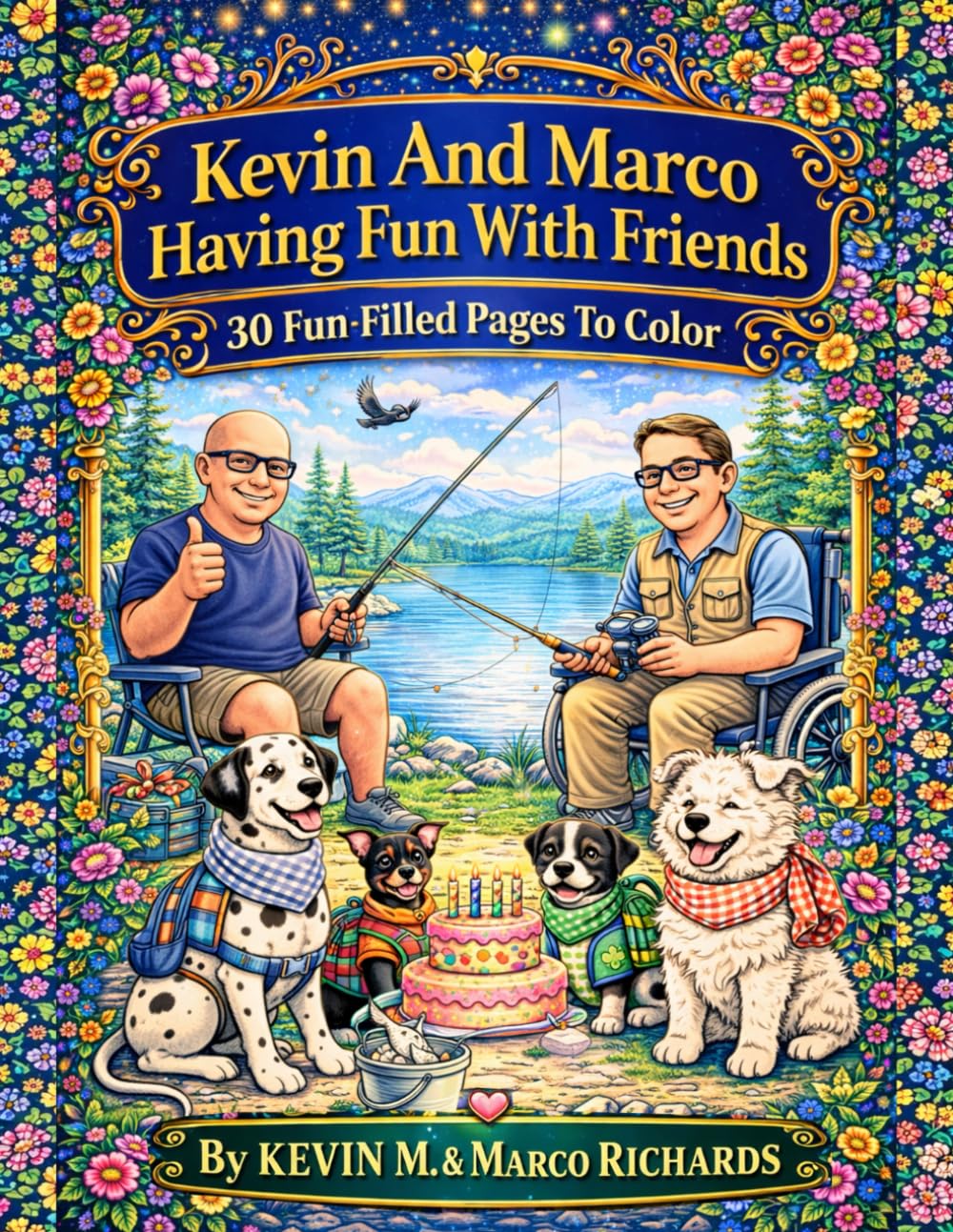 Kevin And Marco Having Fun With Friends: 30 Fun-Filled Pages To Color