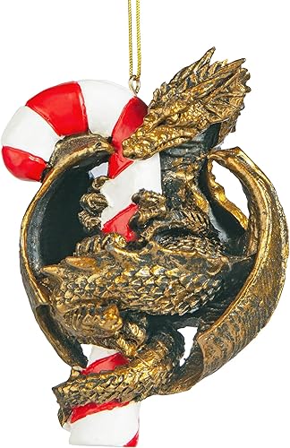 Miniatura 49 de Design Toscano Frost The Gothic Dragon - Adorno navideño para decoración navideña, 3 pulgadas de ancho, 3 pulgadas de profundidad, 5 pulgadas