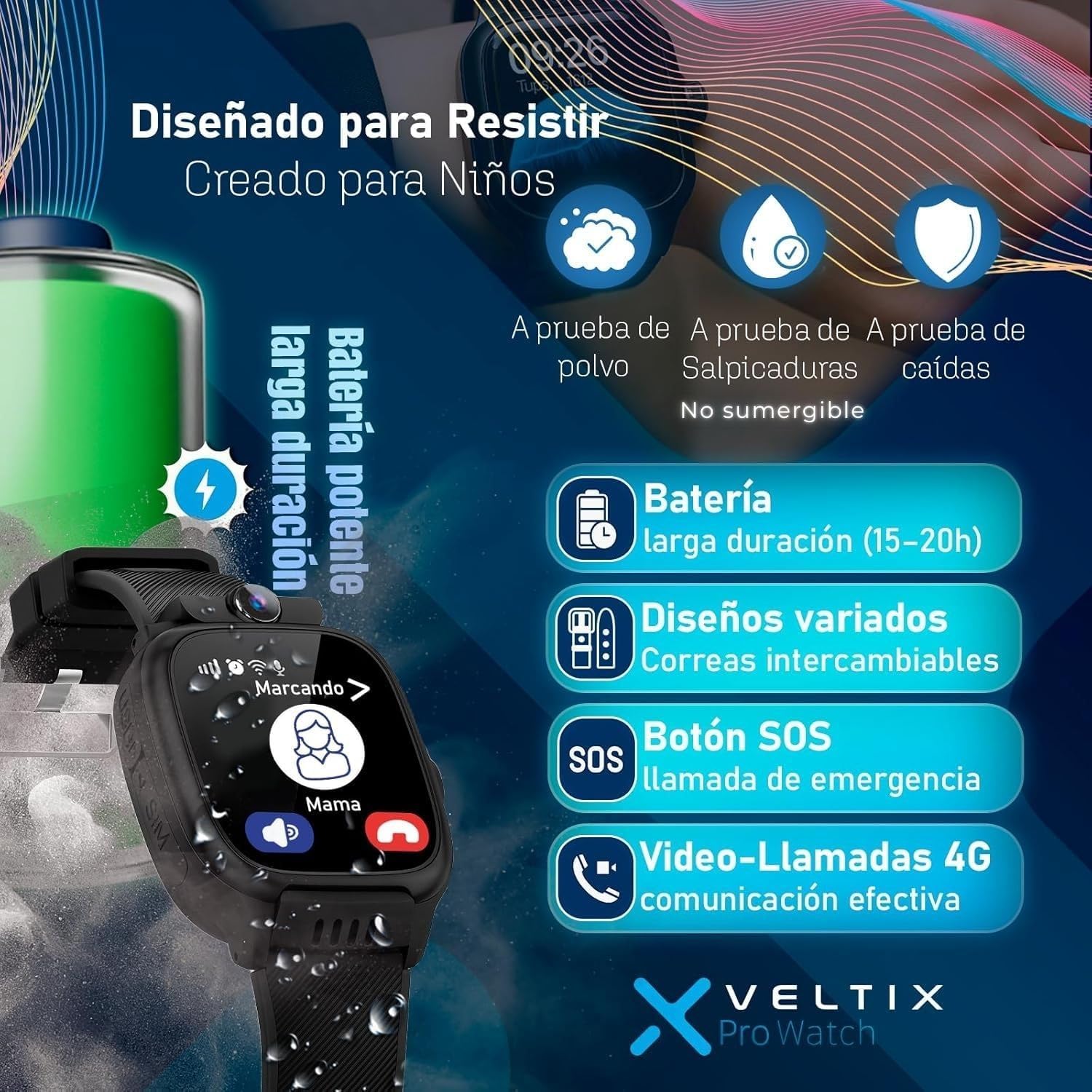 VELTIX Nuovo Orologio Intelligente X Pro 2 Cinturini Gratuiti Smartwatch Per Con GPS E Chiamate Bambina Per, Bambini Bambini, 4G