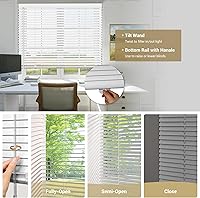 Vista 3 de Mini persianas de aluminio, persianas de ventana inalámbricas de listones de 1 pulgada, persianas horizontales personalizadas, cortinas venecianas