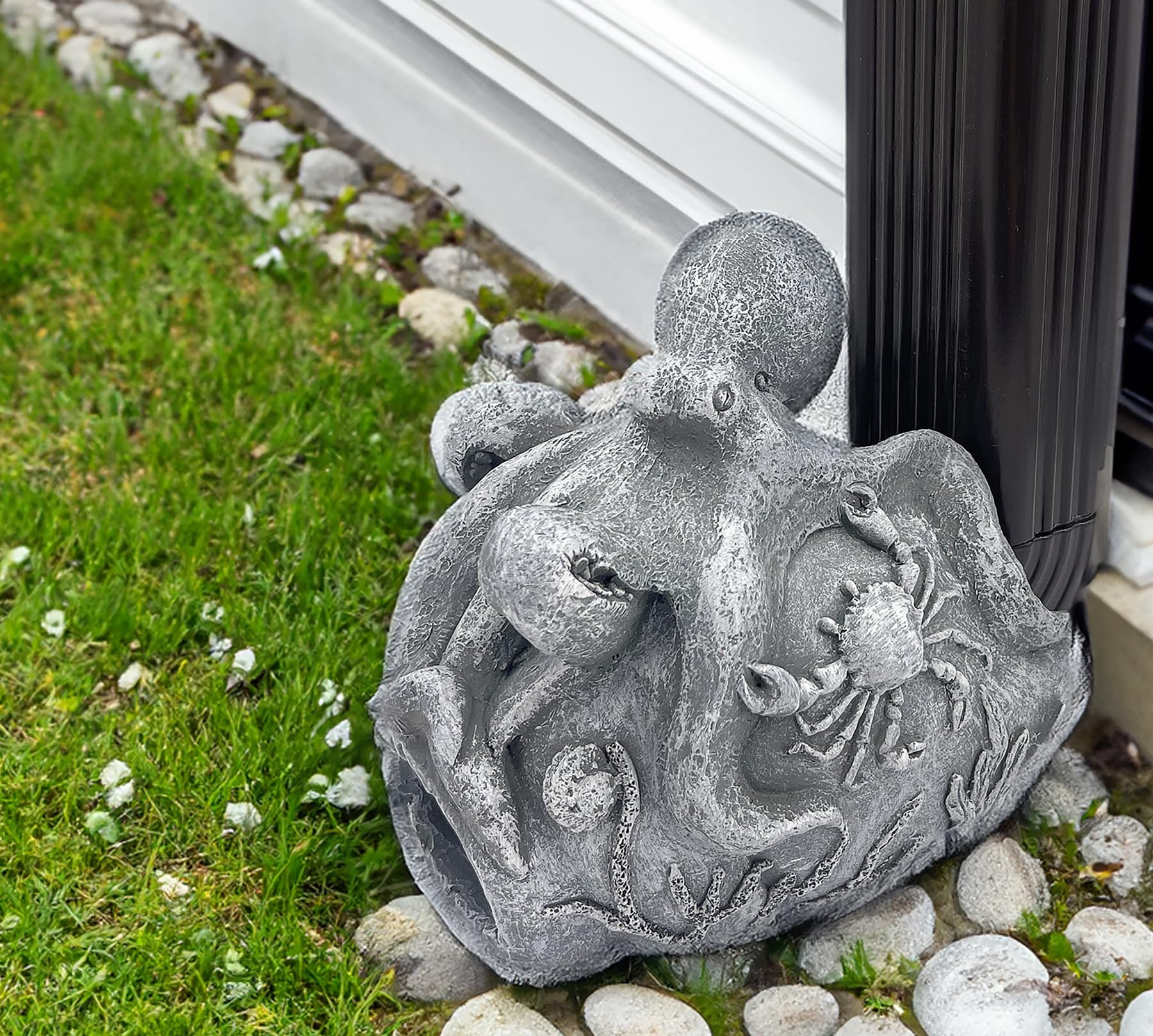 Rain Gutter Diverter Sculpture Octopus Gutter Downspout Extender ...