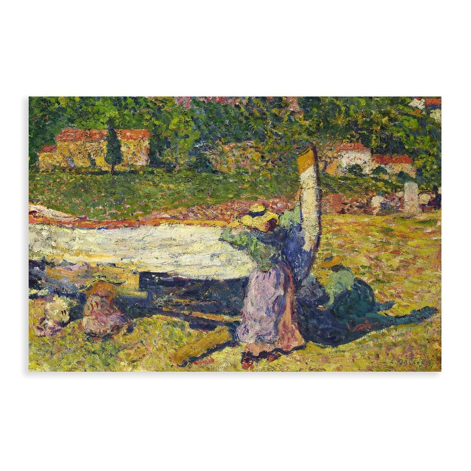 DFJyjFGJJ Louis Valtat,The Boat Wall Decoration Poster Family Bar Restaurant Garage Cafe Art Sign Gift 12" L X 18" W