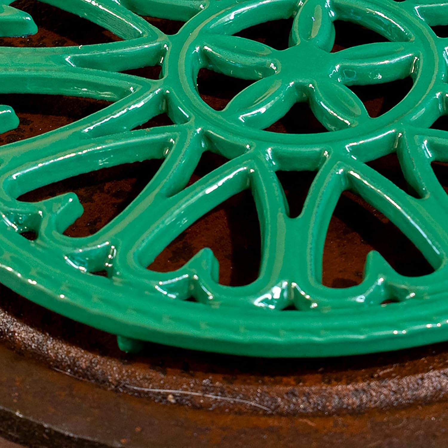 Green Sunburst Trivet