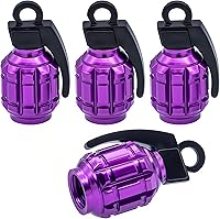 Vista 45 de 4 tapas de vástago de válvula de neumático estilo piscina 8 bolas, cubiertas universales de núcleo de cobre a prueba de polvo para automóviles, SUV