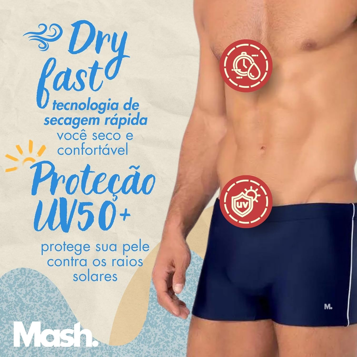 Sunga Boxer Mash Masculina Cordão Ajustável Natação Praia UV 50+ Lisa em promoção! Veja a oferta e mais achadinhos de Moda praia 3 Hoje é o melhor dia para comprar Sunga Boxer Mash Masculina Cordão Ajustável Natação Praia UV 50+ Lisa com aquele preço maroto! Promoção! Aproveite a oferta! 3