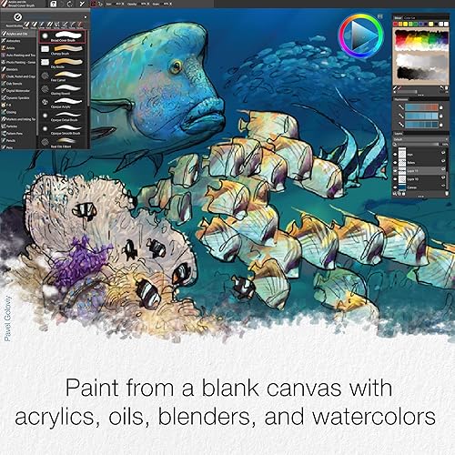 Miniatura 10 de Corel Actualización de Painter 2023  Software de pintura profesional para arte digital, ilustración, arte fotográfico y arte fino Descarga de PC