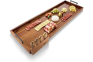 36" Acacia Wood Charcuterie Board: A Feast on Wood