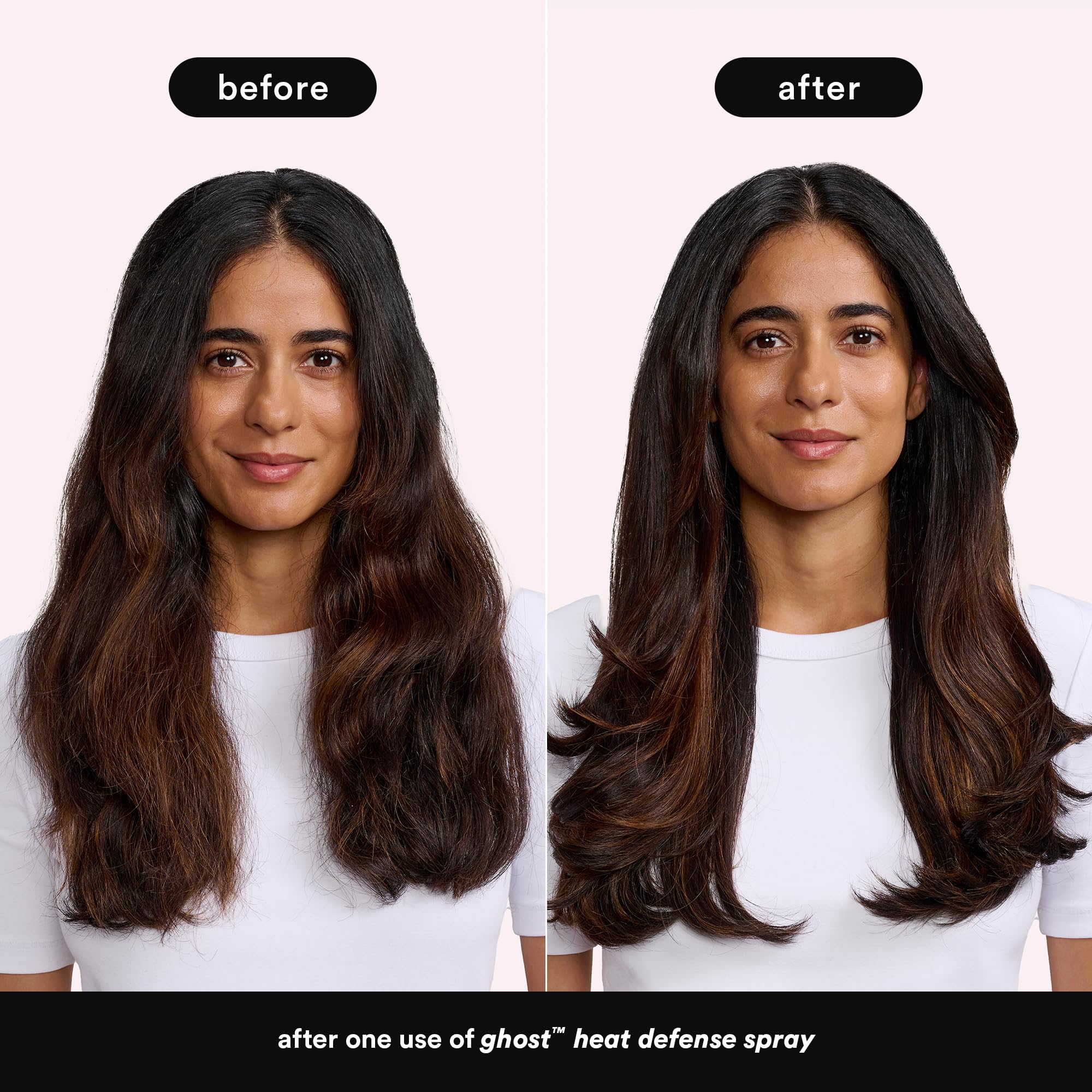 VERB Ghost Heat Defense Spray - Weightless Heat Protection + Shine - for Fine to Medium Hair - Vegan, Free of Harmful Sulfates