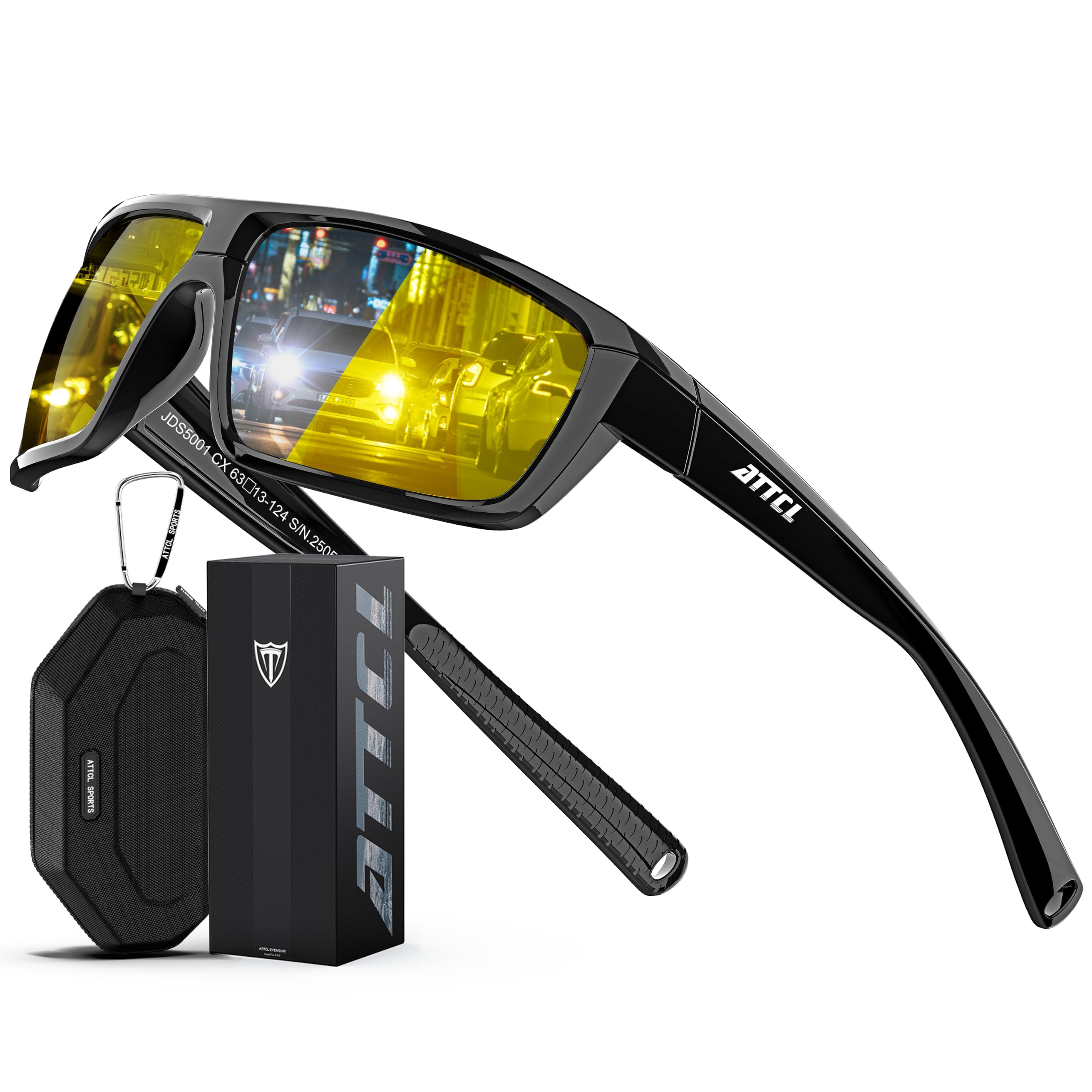 0.8 oz Polarized Sunglasses Men TR90 Wrap Around UV400 Fishing Sports