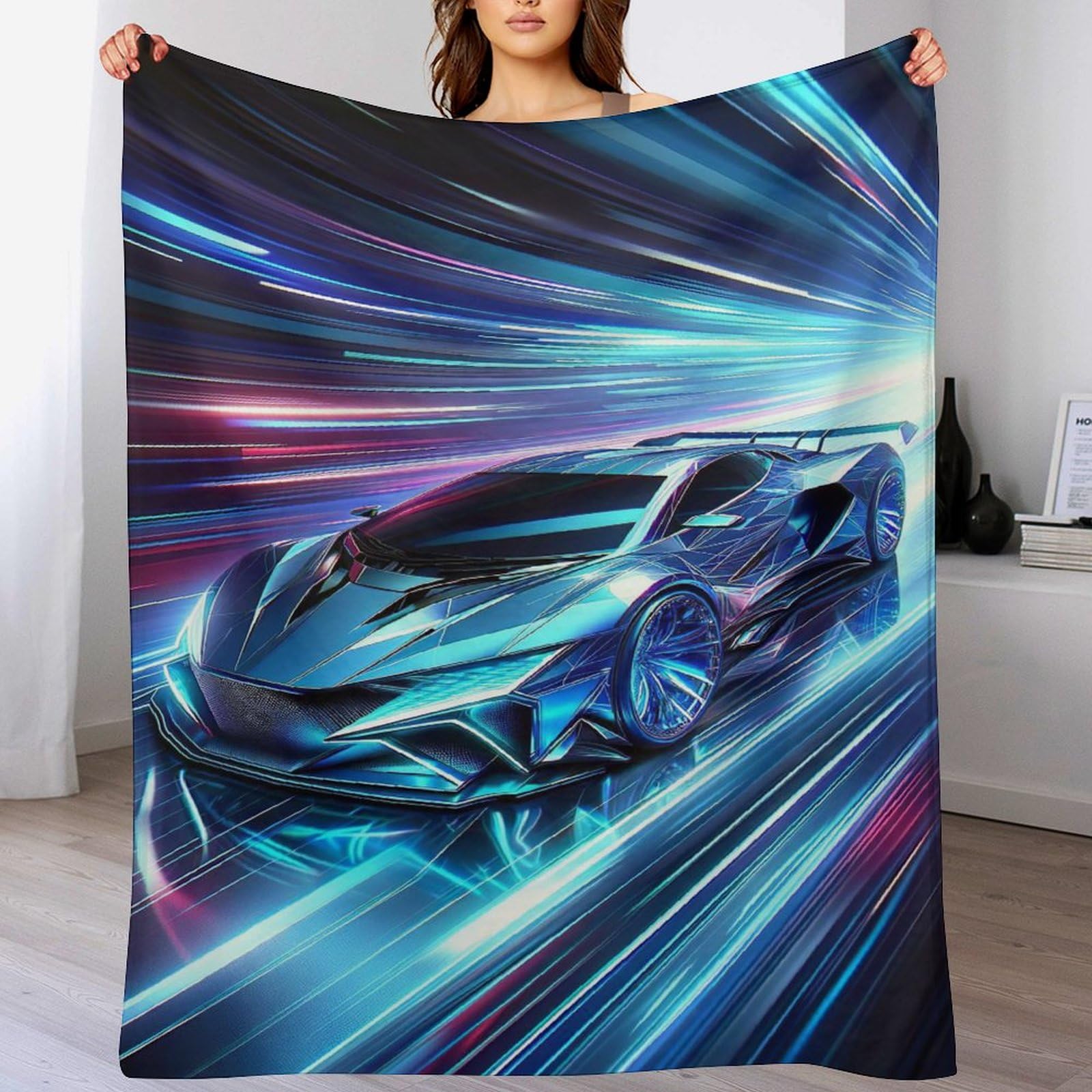 Couverture de canapé voiture de sport pour réchauffer vos moments de fatigue
