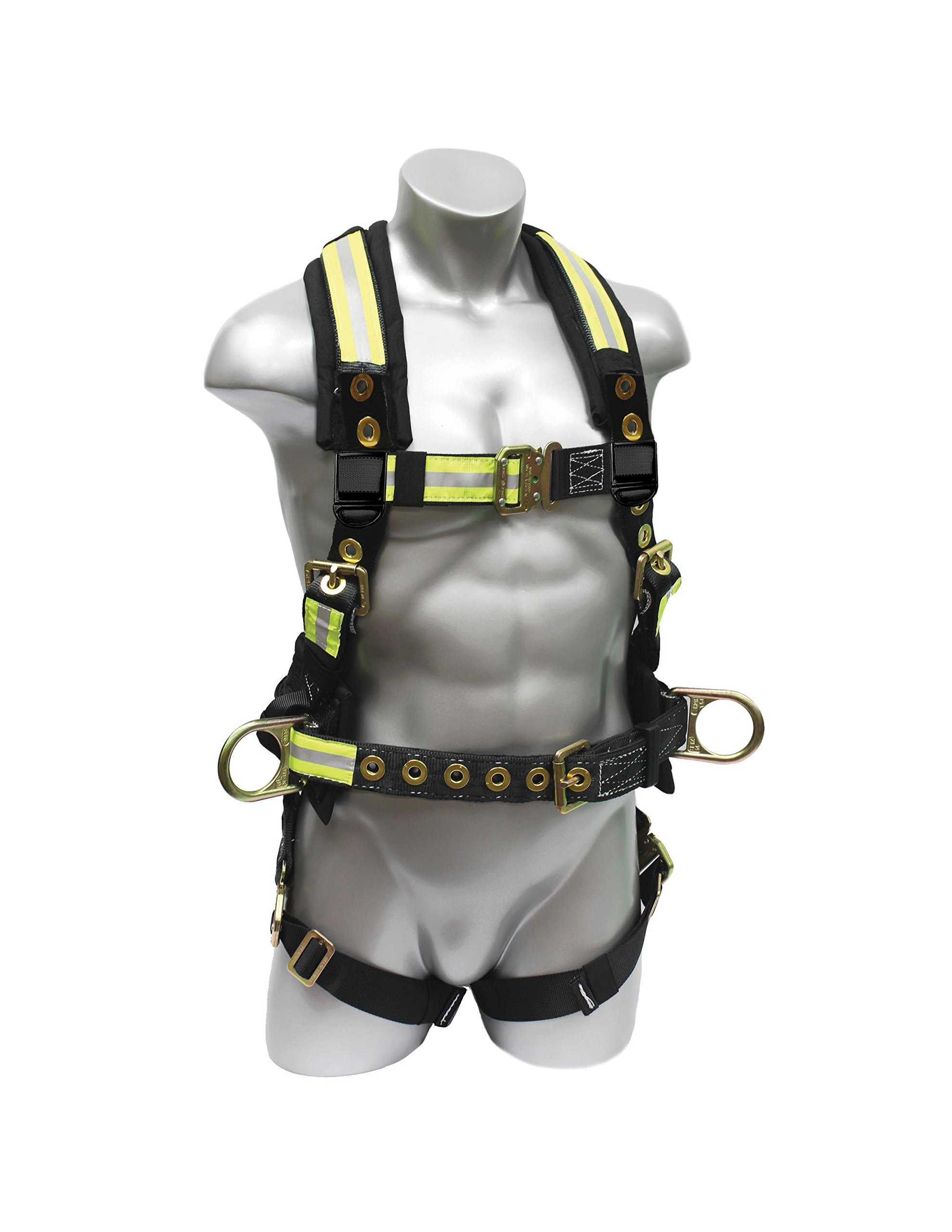 Elk River FireFly Platinum Series Harness with Quick Connect Buckles, 3 D-rings, Polyester/Nylon, Large