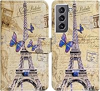 Vista 1 de Funda para Galaxy S22, con tapa de piel para Samsung Galaxy S22, con ranura para tarjetas, soporte para Samsung Galaxy S22