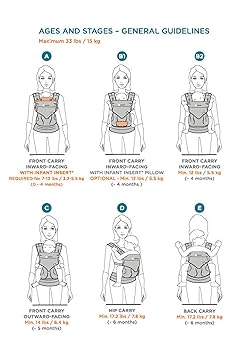 Ergobaby 4D Stretch Baby Wrap Carrier, Pepper