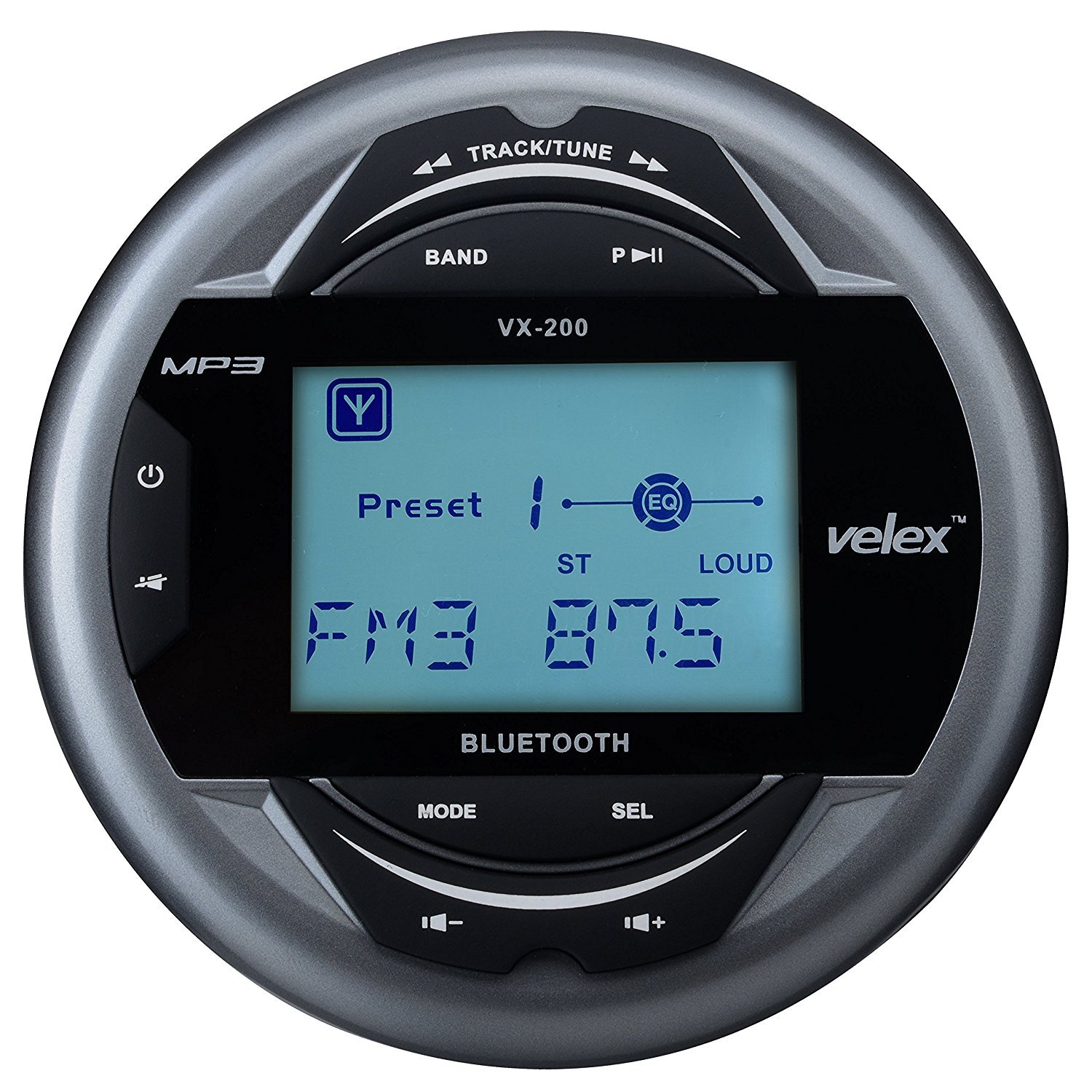 VELEX Waterproof Bluetooth Marine Digital Media Stereo Receiver with