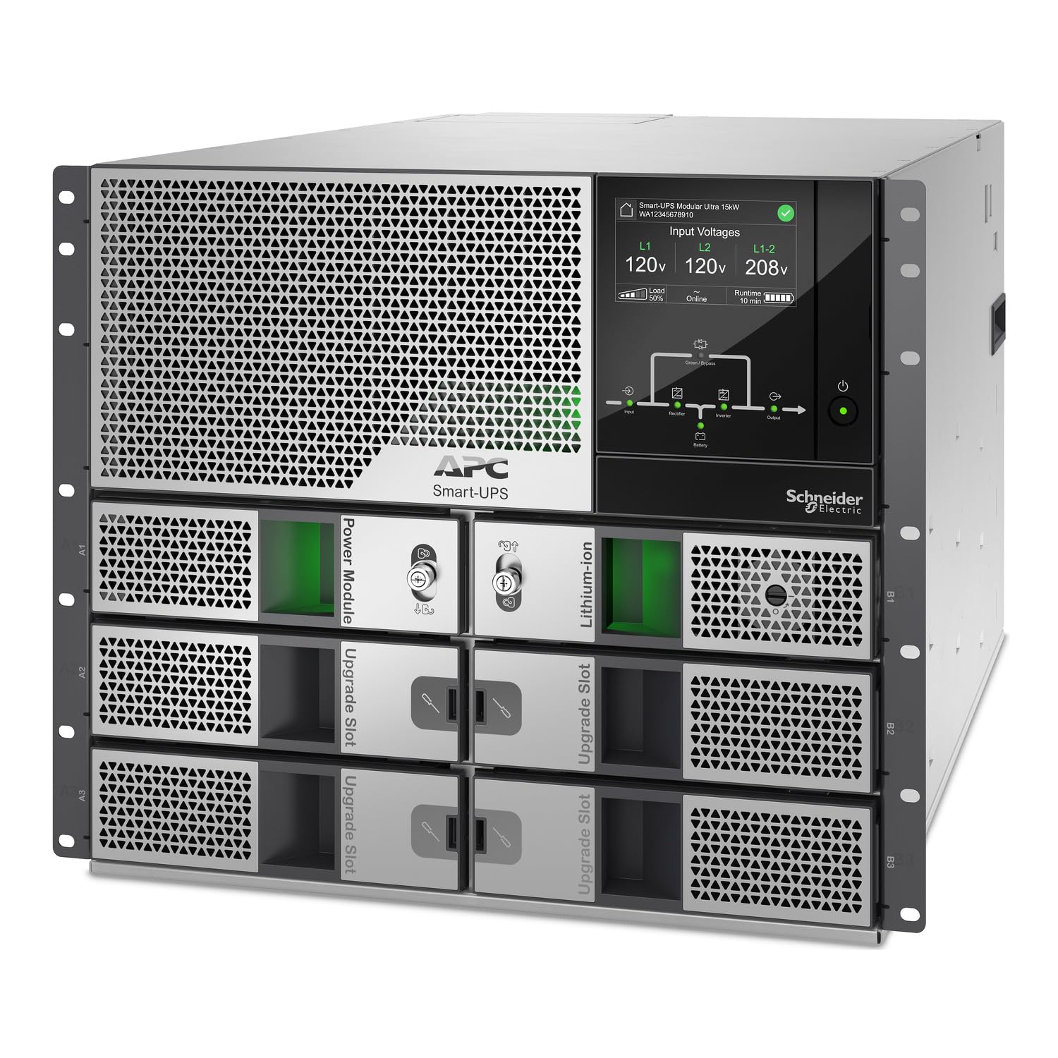 Smart-UPS Modular Ultra On-Line 5kW 9U Rackmount by APC – Model SRYL5K15RMXLT