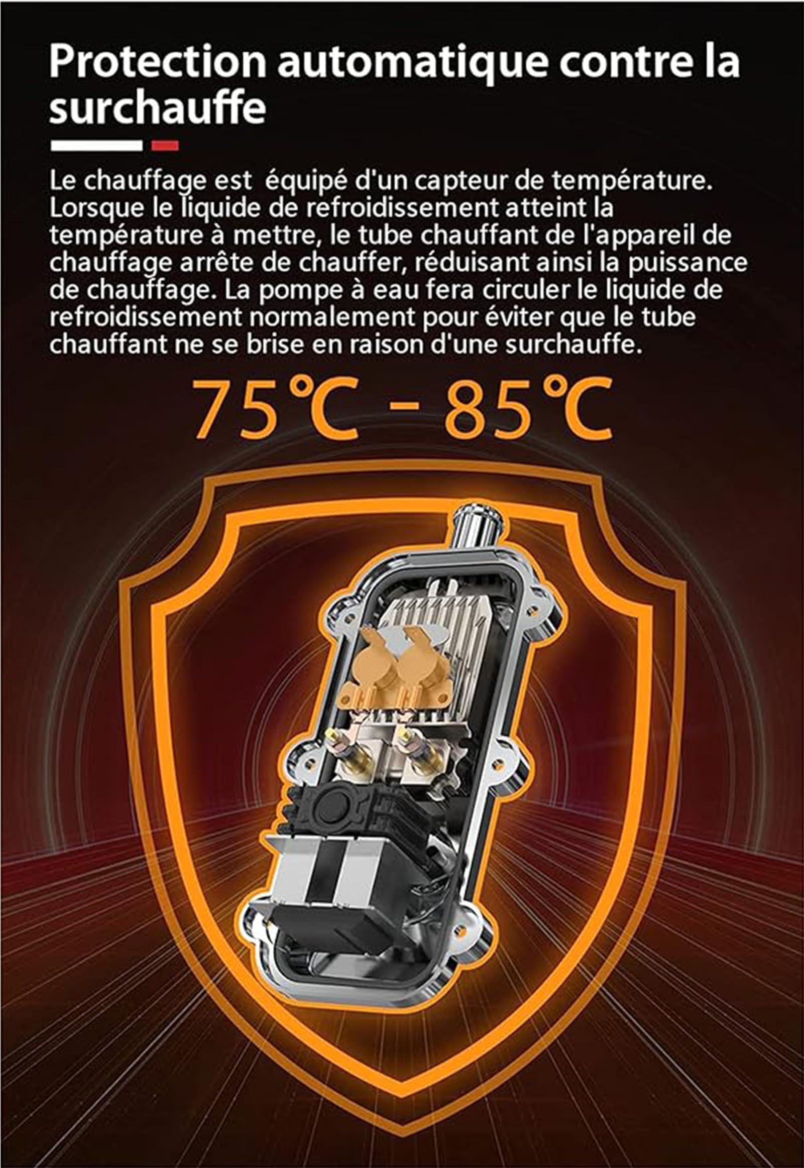Réchauffeur de Liquide de Refroidissement Diesel Réchauffeur de Liquide de Refroidissement de Moteur 3000W Préchauffeur de Voiture Chauffage de Stationnement EU Plug,3000wtype f