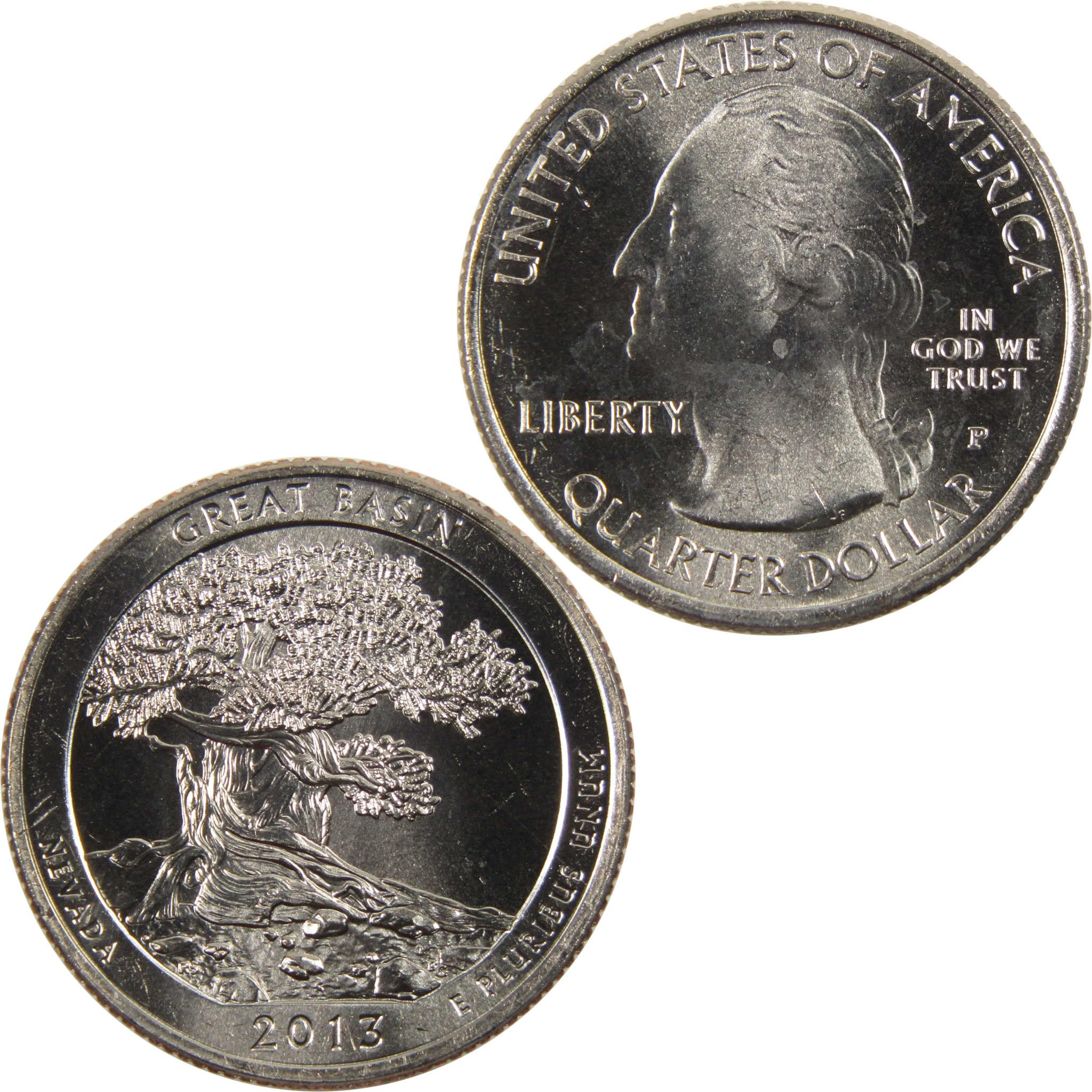 2013 P Great Basin National Park Quarter BU Uncirculated Clad 25c