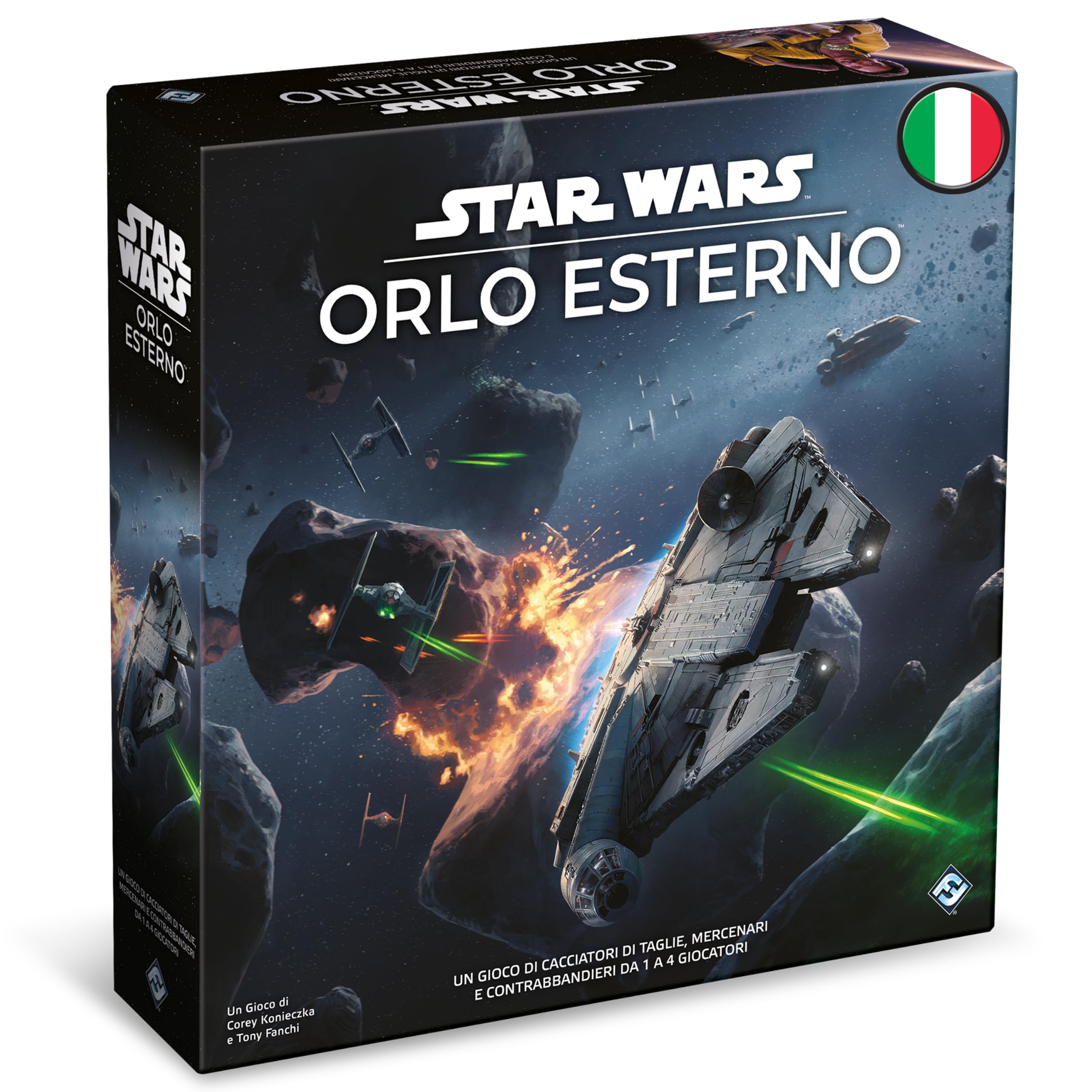 Asmodee, Star Wars: Orlo Esterno, Gioco da Tavolo, 1-4 Giocatori, 14+ Giocatori, Edizione in Italiano