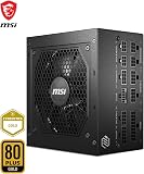 MSI MAG A850GL PCIE5 Bloc d'alimentation, 850 W, 80 Plus Gold, entièrement modulaire, ATX 3.0, support GPU PCIe 5.0, câbles plats noirs, garantie 7 ans - 6