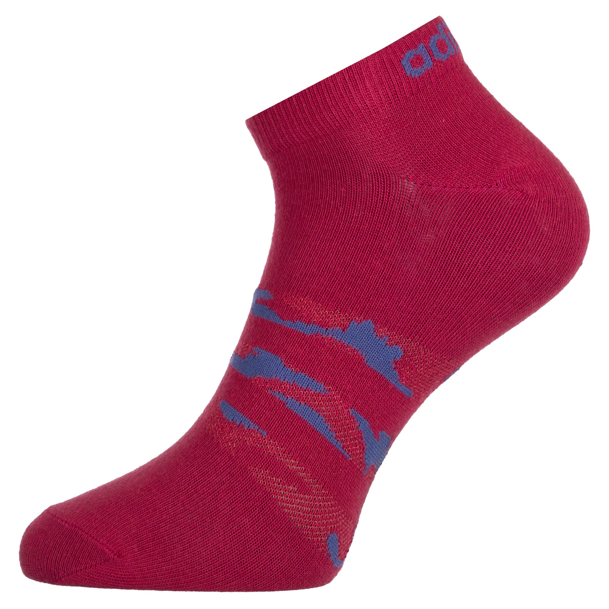 Adidas Women's Low Cut Cotton Blend Socks (Pack Of 3) (AD-0592 Wild Pink/Crew Blue/Halo Silver_Multicolor) - Image 2 thumbnail