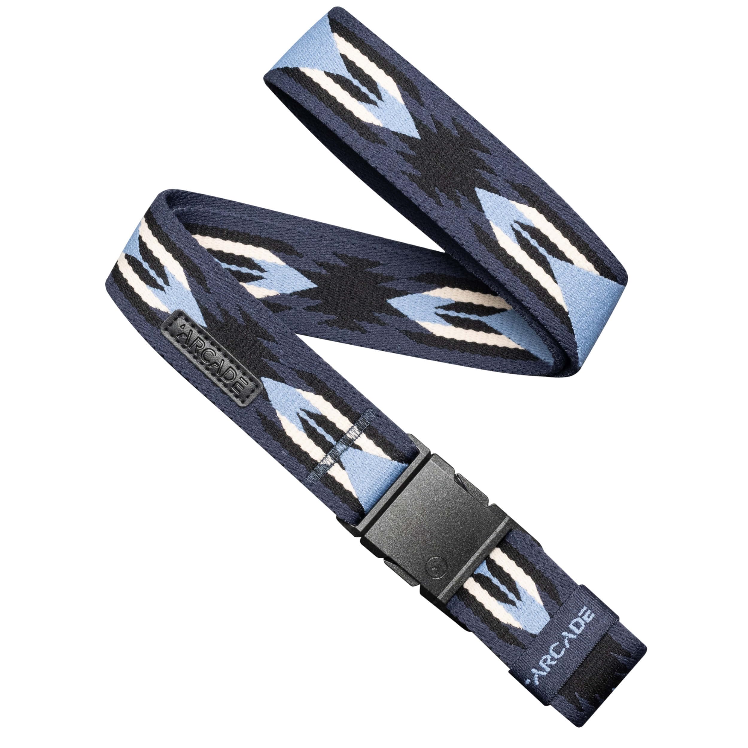 Arcade Ironwood Stretchgürtel, A2, schmal, Einheitsgröße, Himmel/Schwarz, One size