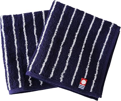 Imaa アイマ 今治タオル 認定 ハンカチ ハンドタオル タオルハンカチ 日本製 綿100 2枚セット ネイビー2枚 ハンドタオル オンライン通販