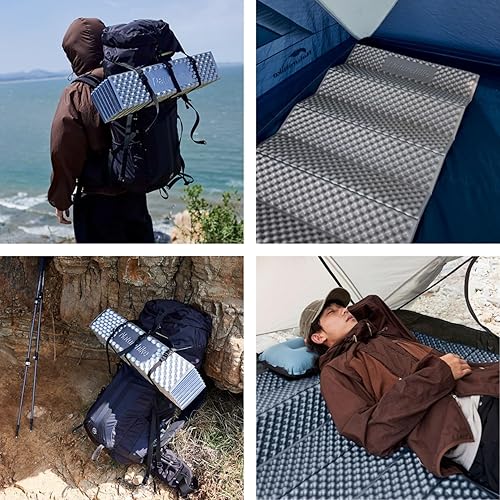 Miniatura 6 de Naturehike - Almohadilla plegable para dormir, ultra larga de 78.74 pulgadas, almohadillas de espuma para senderismo, colchón de espuma ultraligera,