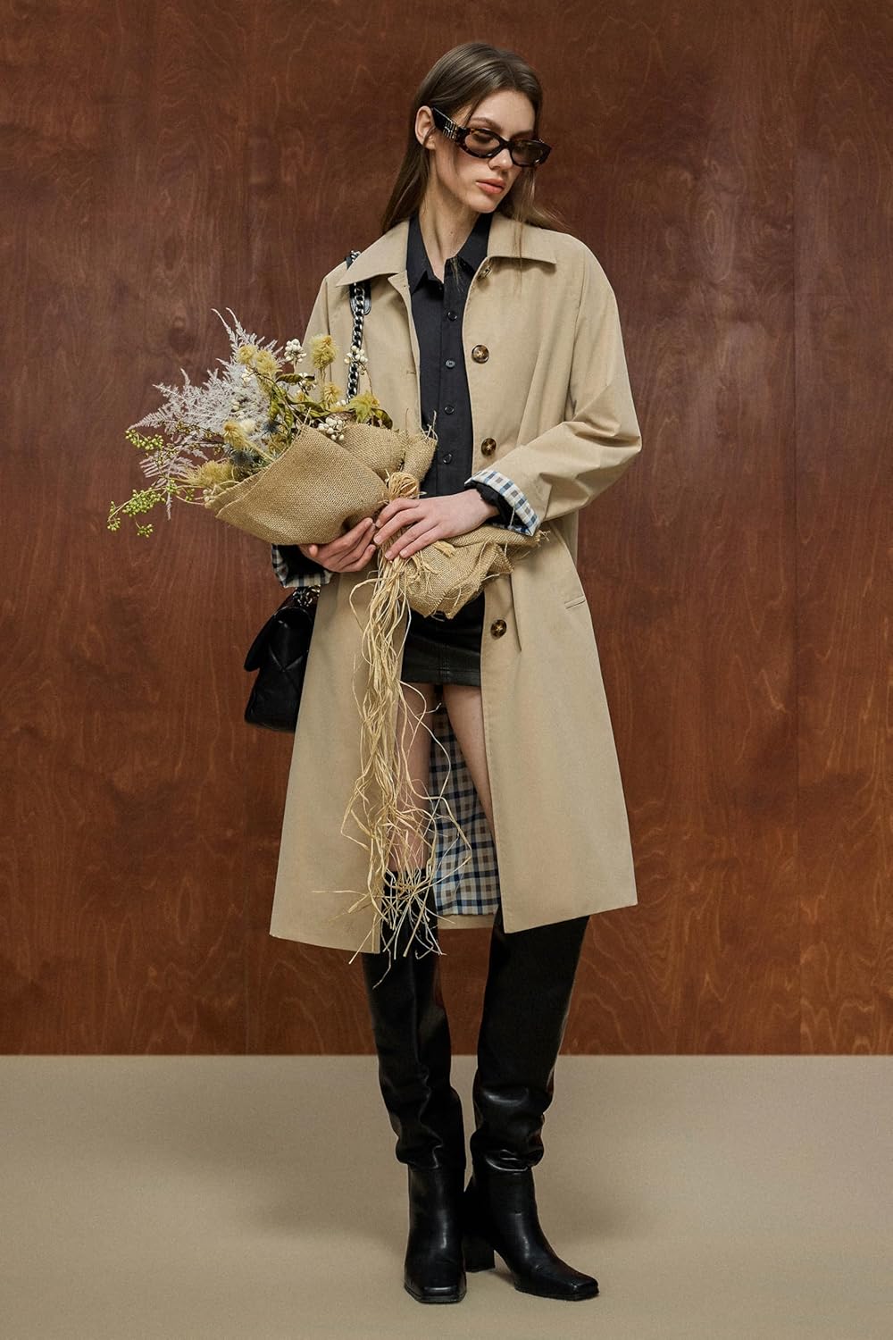 Orolay CHIIONE Trench Coat Women Waterproof Single Breasted Lightweight Rain Jacket with Deep Pockets for Spring & Travel - Image 5