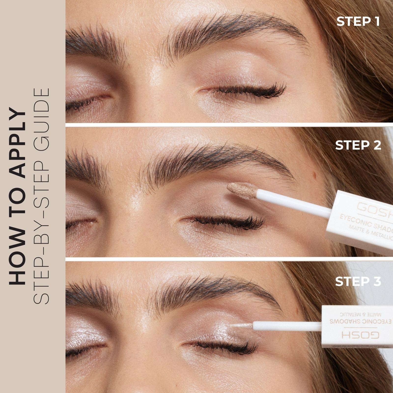 GOSH Eyeconic eyeshadow I 2-in-1 eyeshadow stick matte and metallic I Smudge-proof & waterproof - Image 3