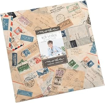 Bon Voyage Layer Cake, 42-10" Precut Fabric Quilt Squares by Janet Clare