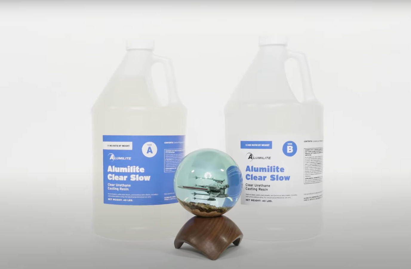 aluminlite resin for fishing lures Alumilite Water Clear Urethane Casting Resin 1 lb