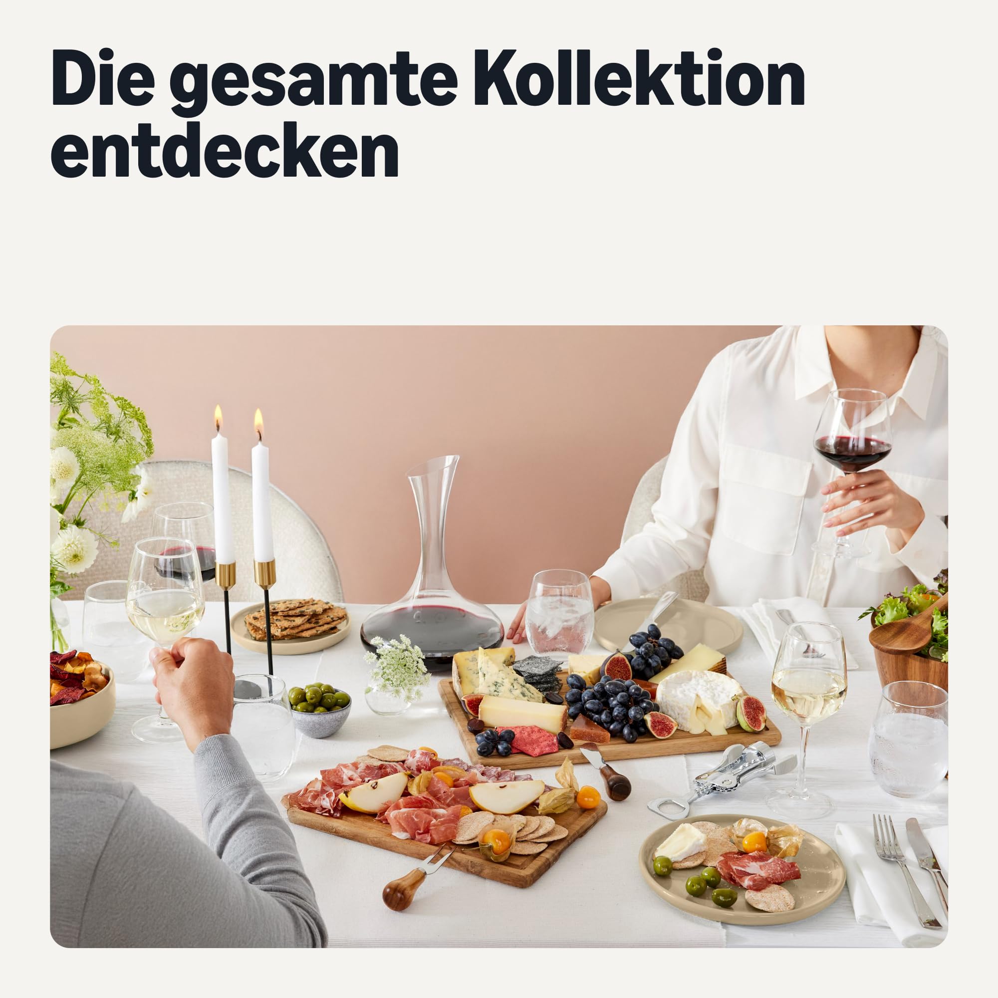 Amazon Basics Glasiertes Steingutgeschirr 18-Teiliges Set Spülmaschinenfest Elfenbeinfarben