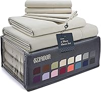 Vista 30 de BELADOR Juego de Sábanas Suaves como Seda Tamaño Full - Sábanas de Cama de Lujo de 6 Piezas para Cama Tamaño Full, Sábanas de Bolsillo Profundo