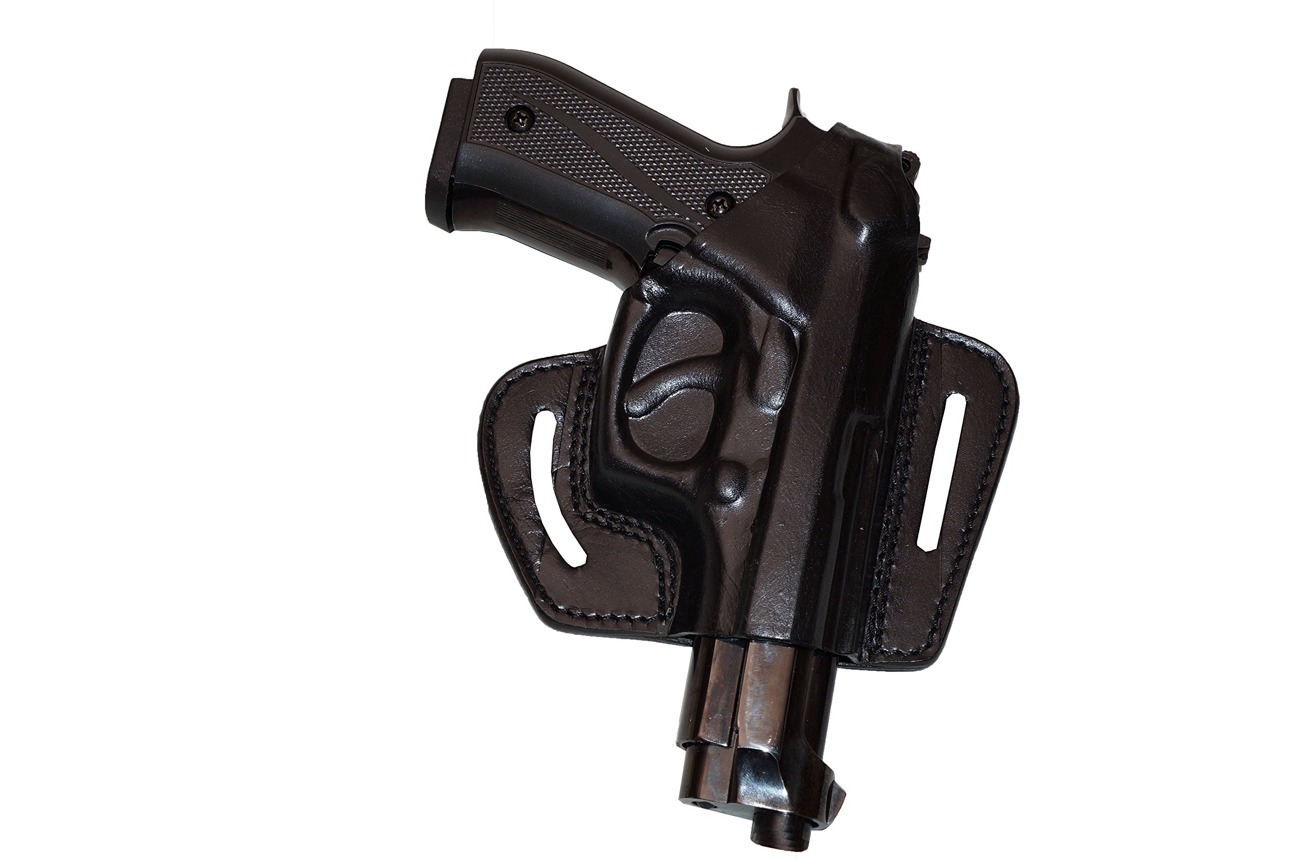 Leather Holster for Beretta 92 92F 96 B803 | Taurus 92&99, 2 Slot Pancake Leather Holster Thumb Break Open-end Handmade!