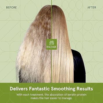 Inoar GHair Premium Keratin Step 2 with Keratin for Intense Frizz Reduction & Hair Smoothing, 33 Fl Oz