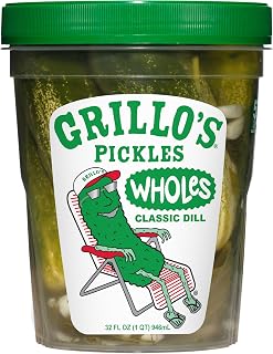 Grillo's Pickles Dill Wholes, 32oz
