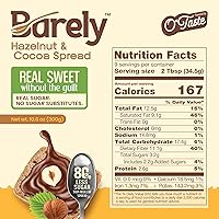 Vista 2 de Hazelnut & Cocoa Spread, Sweet Mediterranean Sesame Spread, Variety Pack by Barely - Low Sugar & No Artificial Sweeteners, Vegan, Keto Friendly