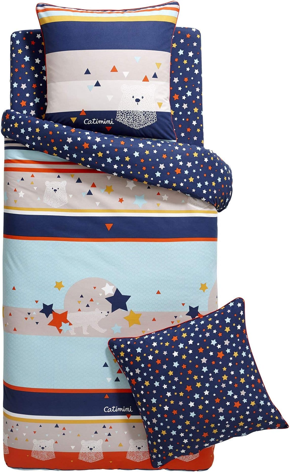 Catimini Quiet 03-3787101-204233 the of the Bear and KA-Star Pillow Case Rectangle 64 x 64 cm