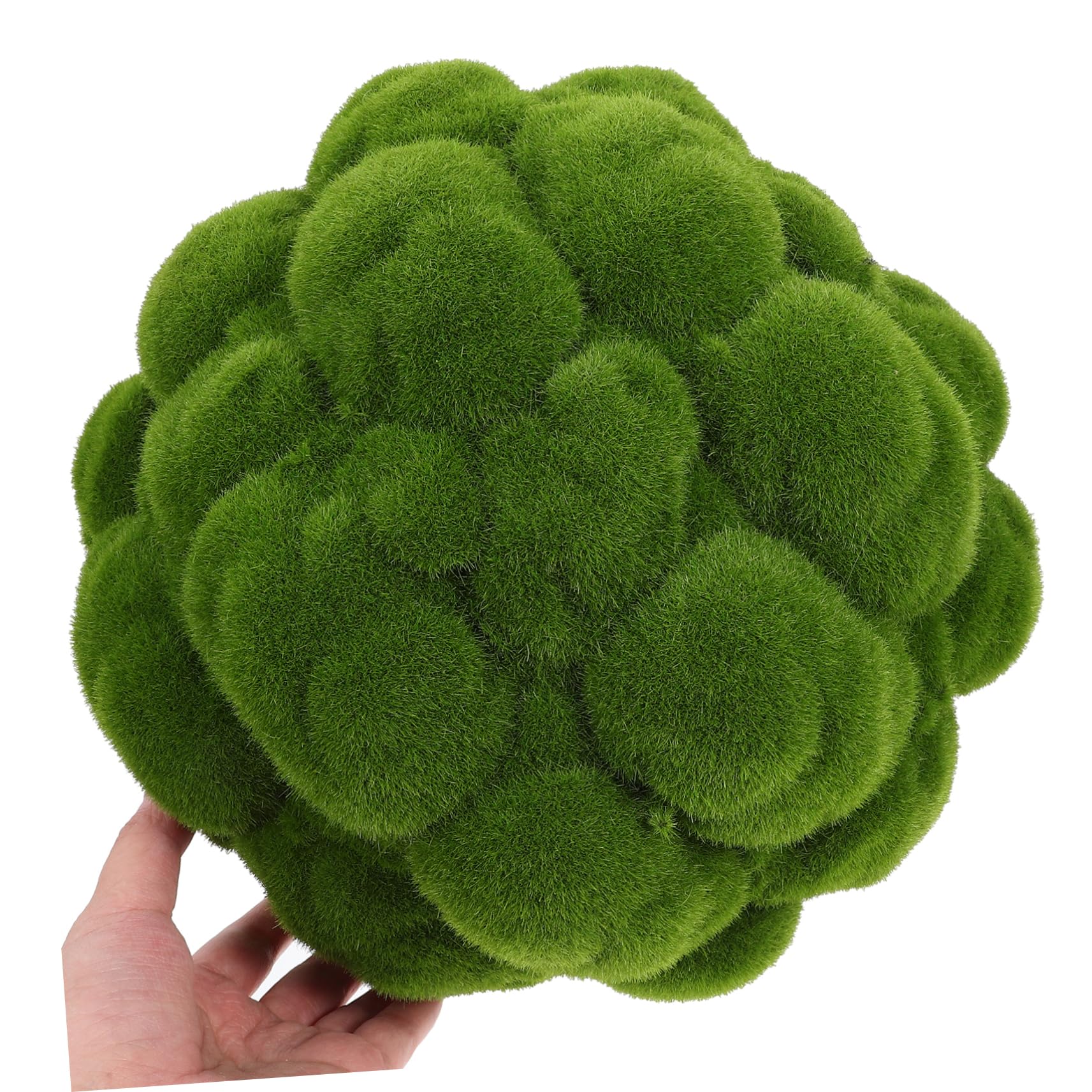 ULTECHNOVO Bola de Musgo Simulada Verde de PVC, 1 Pieza para Decoración